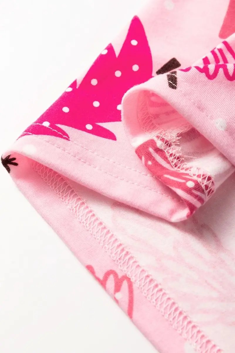 Pants Love Salve Pink Christmas Tree Women's Lounge Set Holiday Pajamas - Soft & Comfy