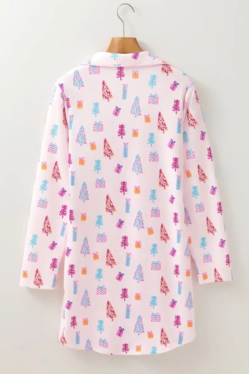Love Salve Pink Sleep Dress Women's Soft Loungewear