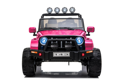 24 Volt 2 Seater 4x4 Electric Ride On Jeep Style Rubber Tires Fully Loaded Truck UTV ATV For Kids W/Magic Cars® Wireless Parental Control
