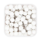 Canvas Push Pins - White