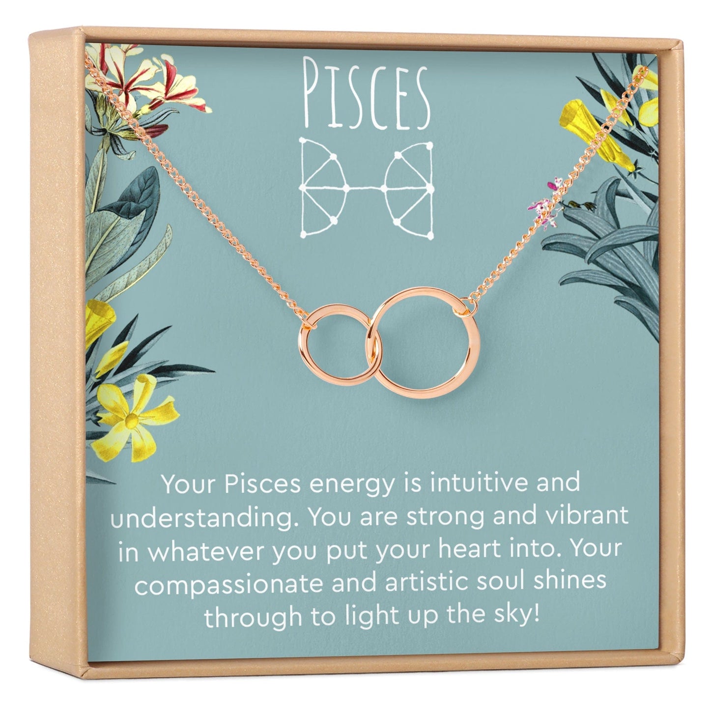 Pisces Zodiac Gift Necklace, Multiple Styles