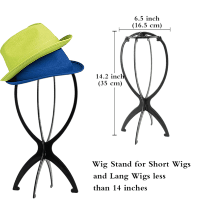 Unique Plastic Wig Stand Black