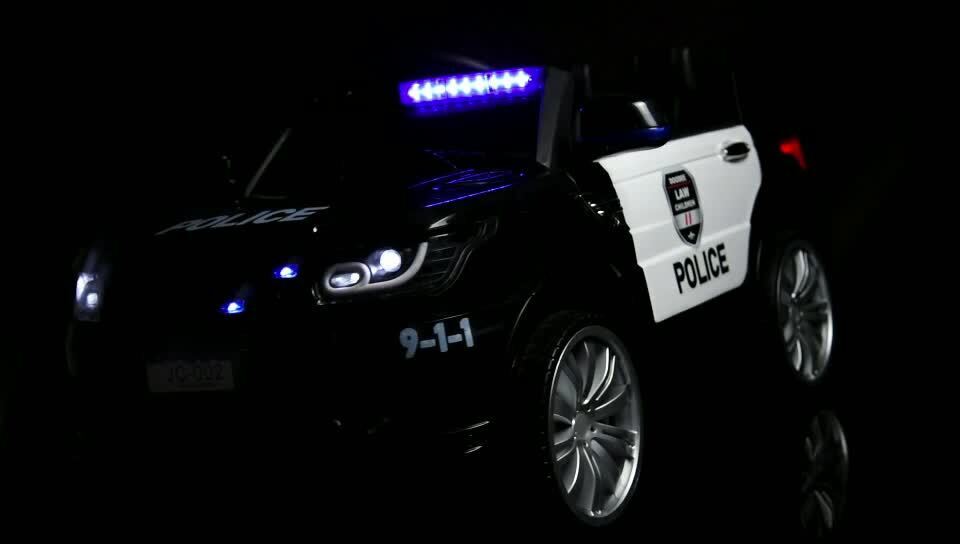 Police SUV 12V Electric Ride-On Car for Kids with Adjustable Speed and Remote Control