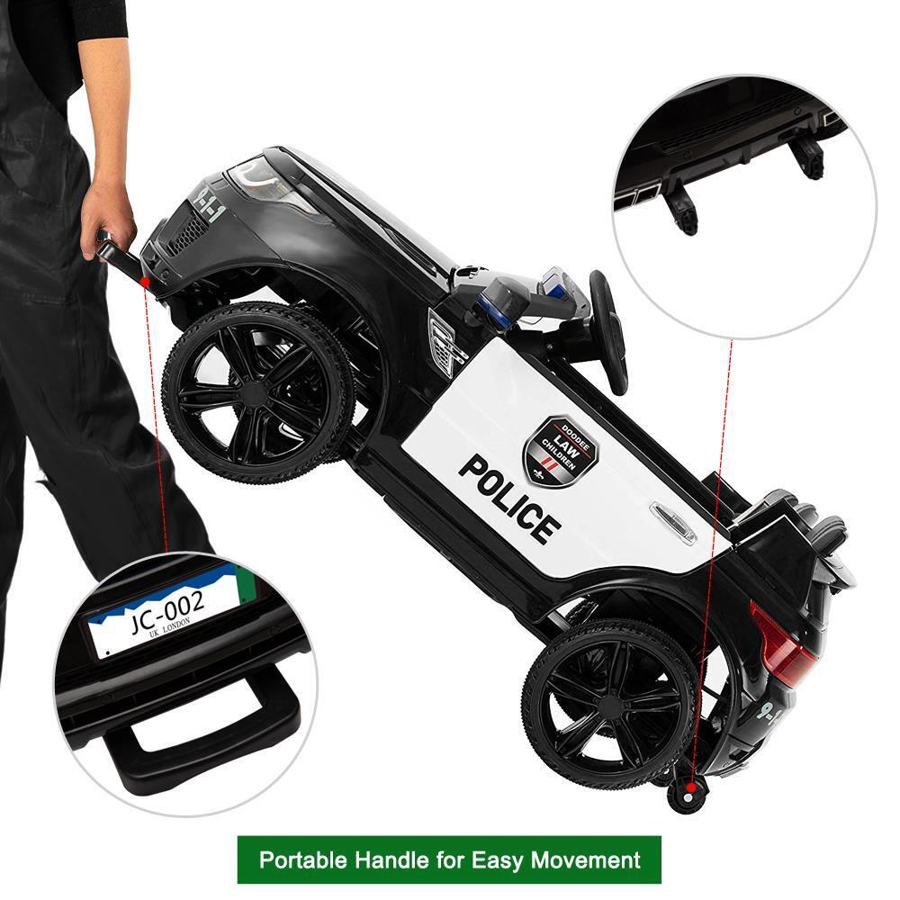 Police SUV 12V Electric Ride-On Car for Kids with Adjustable Speed and Remote Control