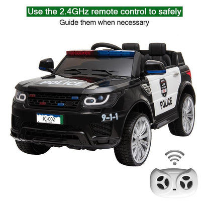 Police SUV 12V Electric Ride-On Car for Kids with Adjustable Speed and Remote Control