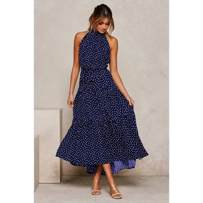Polka Dot Halter Dress