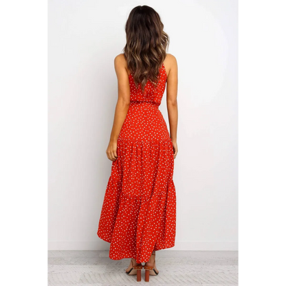 Polka Dot Halter Dress