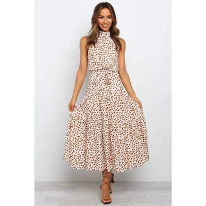 Polka Dot Halter Dress