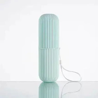 Portable Toothbrush Cup | Travel Toothpaste Holder and Toiletry Storage Case Organizer