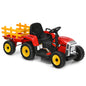 Power Up Your Child's Playtime with the Large Capacity Battery-Powered Ride-On Tractor and Trailer Set from Topbuy