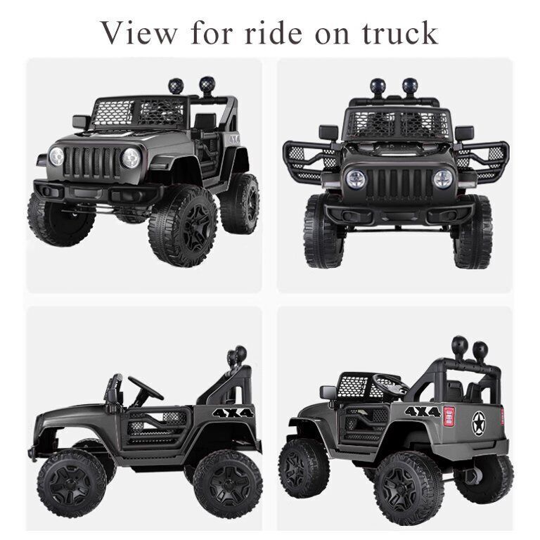 12V Electric Ride-On Jeep with Music and Bluetooth Connectivity