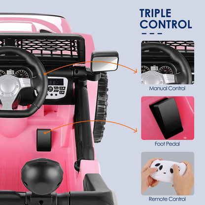 Electric Kids Ride On Car with 12V 7Ah Battery - 2 Seater Jeep for Endless Fun!