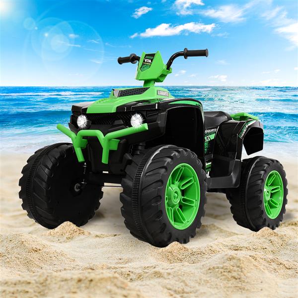 Premium 12V Dual Drive Electric Ride-On Car with LED Lights for Kids