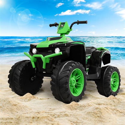 Premium 12V Dual Drive Electric Ride-On Car with LED Lights for Kids