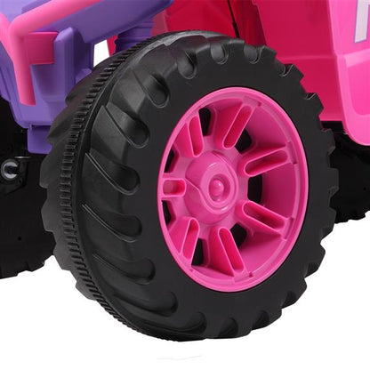 Premium 12V Dual Drive Electric Ride-On Car with LED Lights for Kids