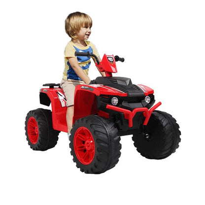 Premium 12V Dual Drive Electric Ride-On Car with LED Lights for Kids