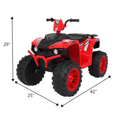 Premium 12V Dual Drive Electric Ride-On Car with LED Lights for Kids