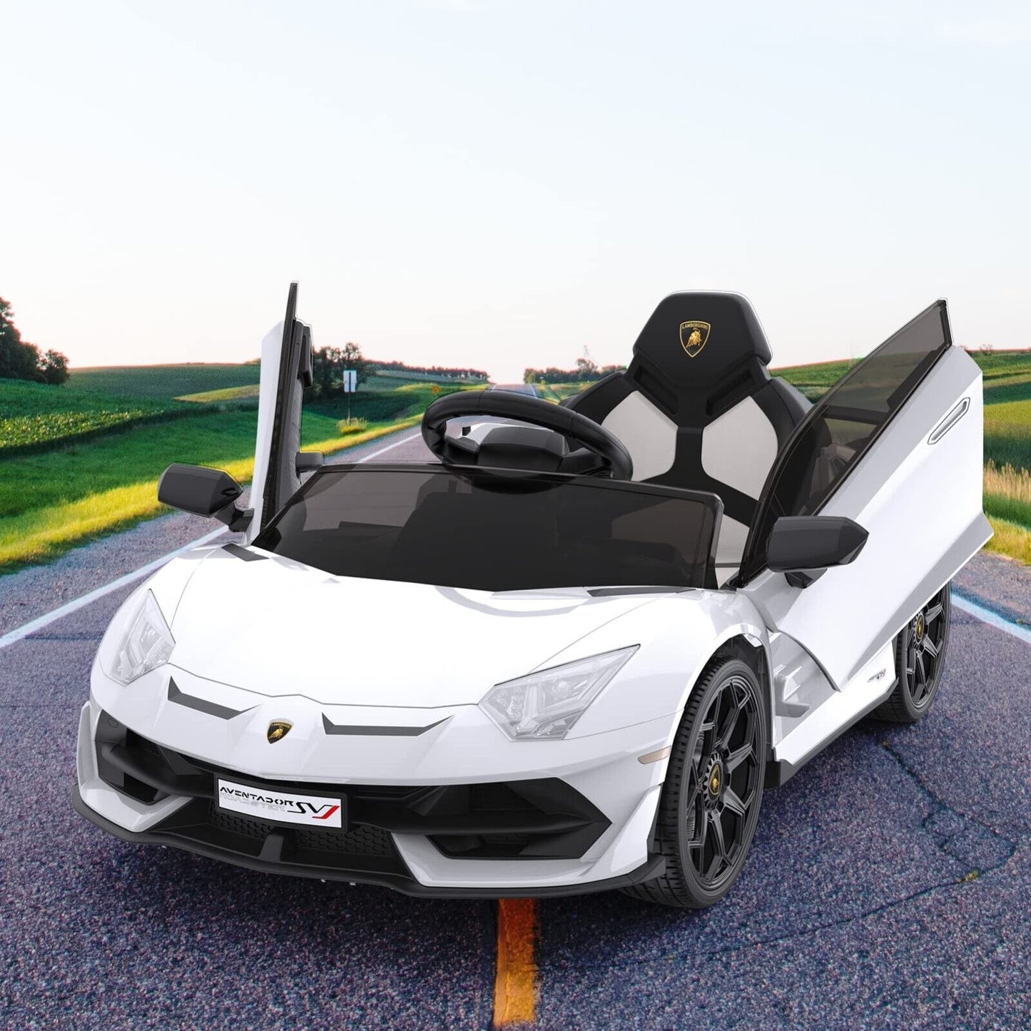 Premium 12V Electric Lamborghini Ride-On Car for Kids with Remote Control - Perfect Gift for Young Drivers