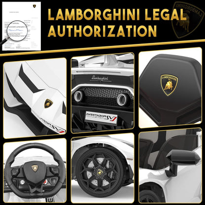 Premium 12V Electric Lamborghini Ride-On Car for Kids with Remote Control - Perfect Gift for Young Drivers