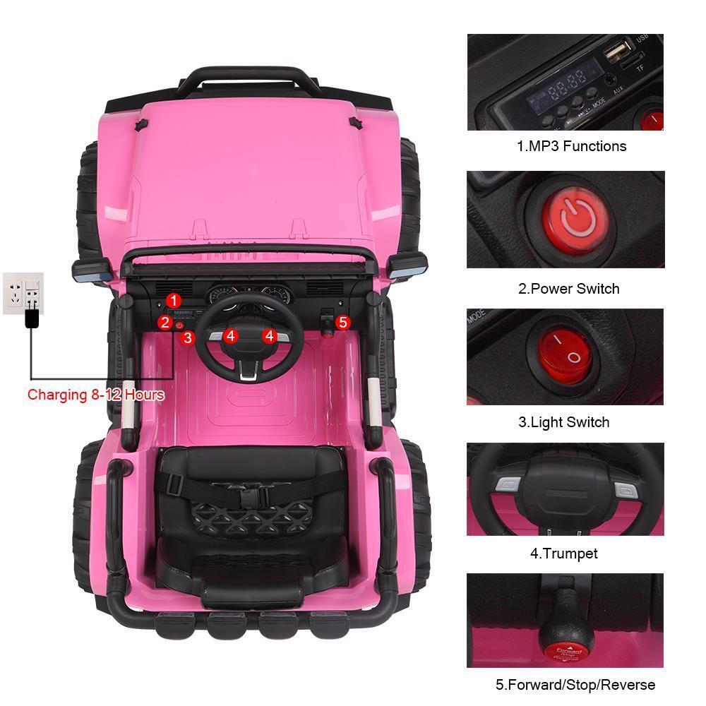 Premium 12V Electric Ride-On Car for Kids with Remote Control and 3 Speed Options