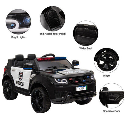 Premium 12V Kids Electric Car with Remote Control, LED Lights, Music & Horn
