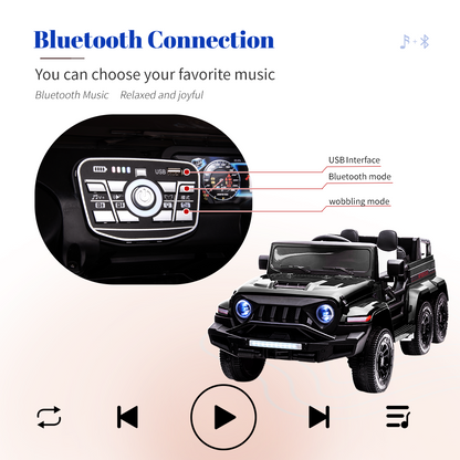 Premium 2-Seater Electric Ride-On Car for Kids with Remote Control - 24V Power and 6 Wheels