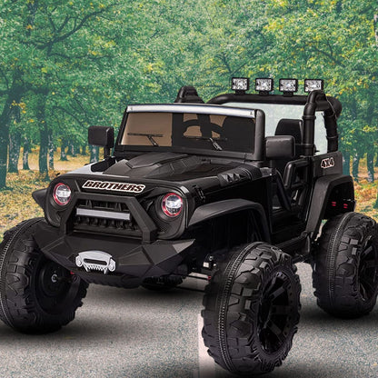 Premium 2 Seater Ride On Car for Kids with Remote Control, LED Lights, and MP3 Player - 24V 400W