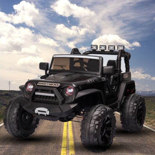 Premium 24V Electric Kids Jeep with 2X200W Battery and Remote Control - 3 Speed Options