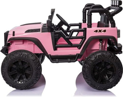 Premium 24V Kids Electric Jeep with Remote Control and 3-Speed Options - 400W Motor and LED Lights Included!