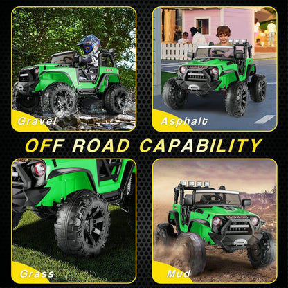 Premium 24V Ride On Truck for Kids with Parental Remote Control - New and Improved Model