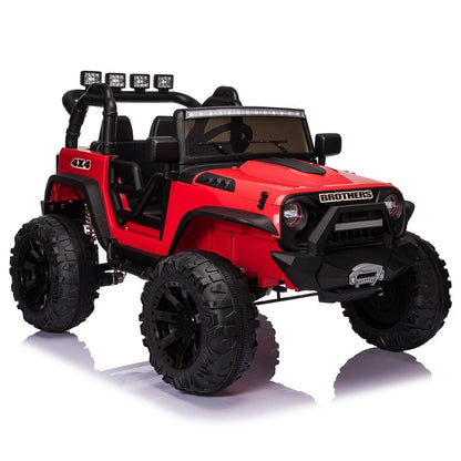 Premium 24V Ride-On Truck for Kids with Remote Control and Seat Belts