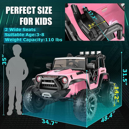 Electric 2-Seater Ride On Car for Kids with Remote Control - 24V 2x200W 2WD Toy Vehicle