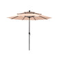 Alora Premium 6-Piece Bar Patio Furniture Set With Umbrella, Swivel Chairs, And Cushions (SAK90375)