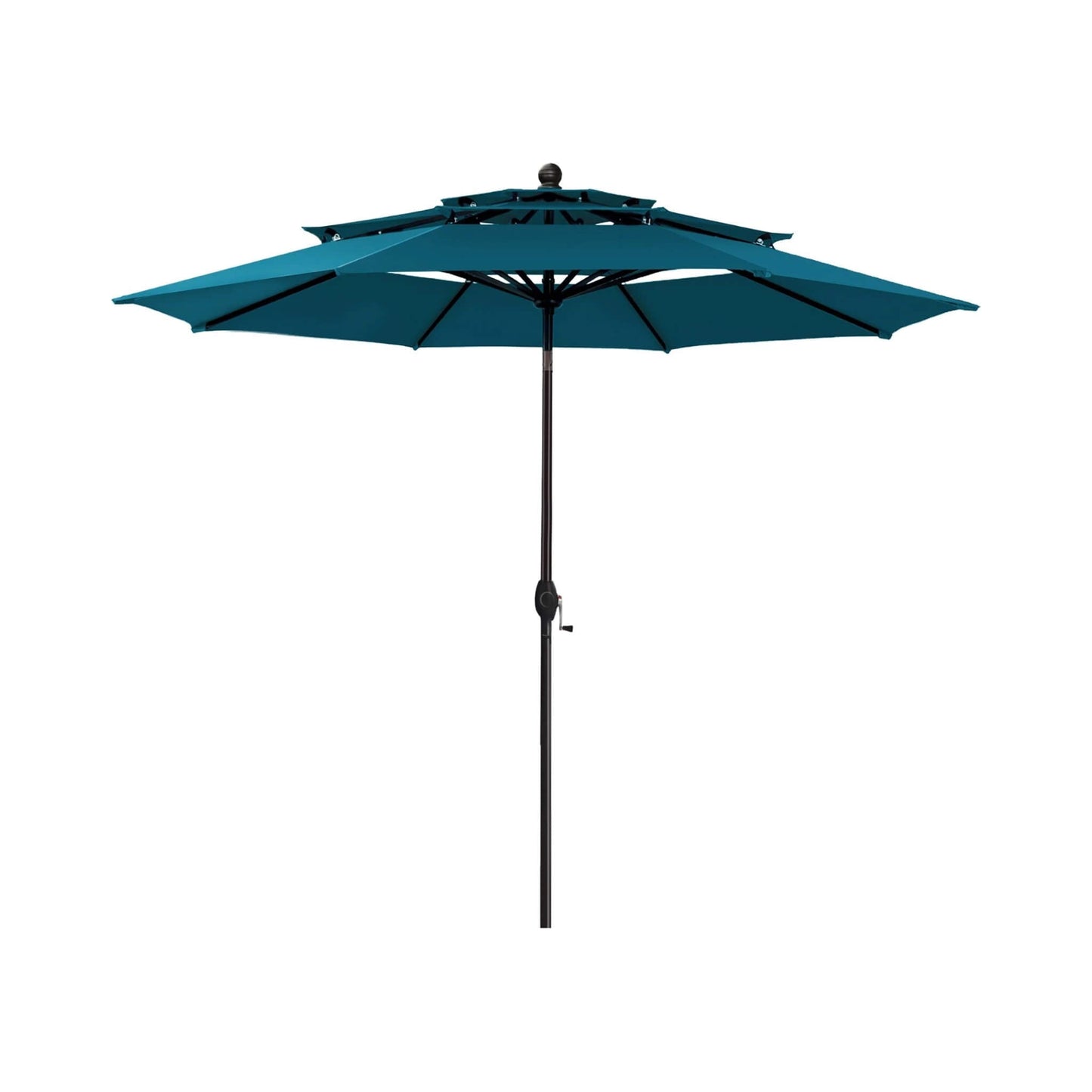 Alora Premium 6-Piece Bar Patio Furniture Set With Umbrella, Swivel Chairs, And Cushions (SAK90375)