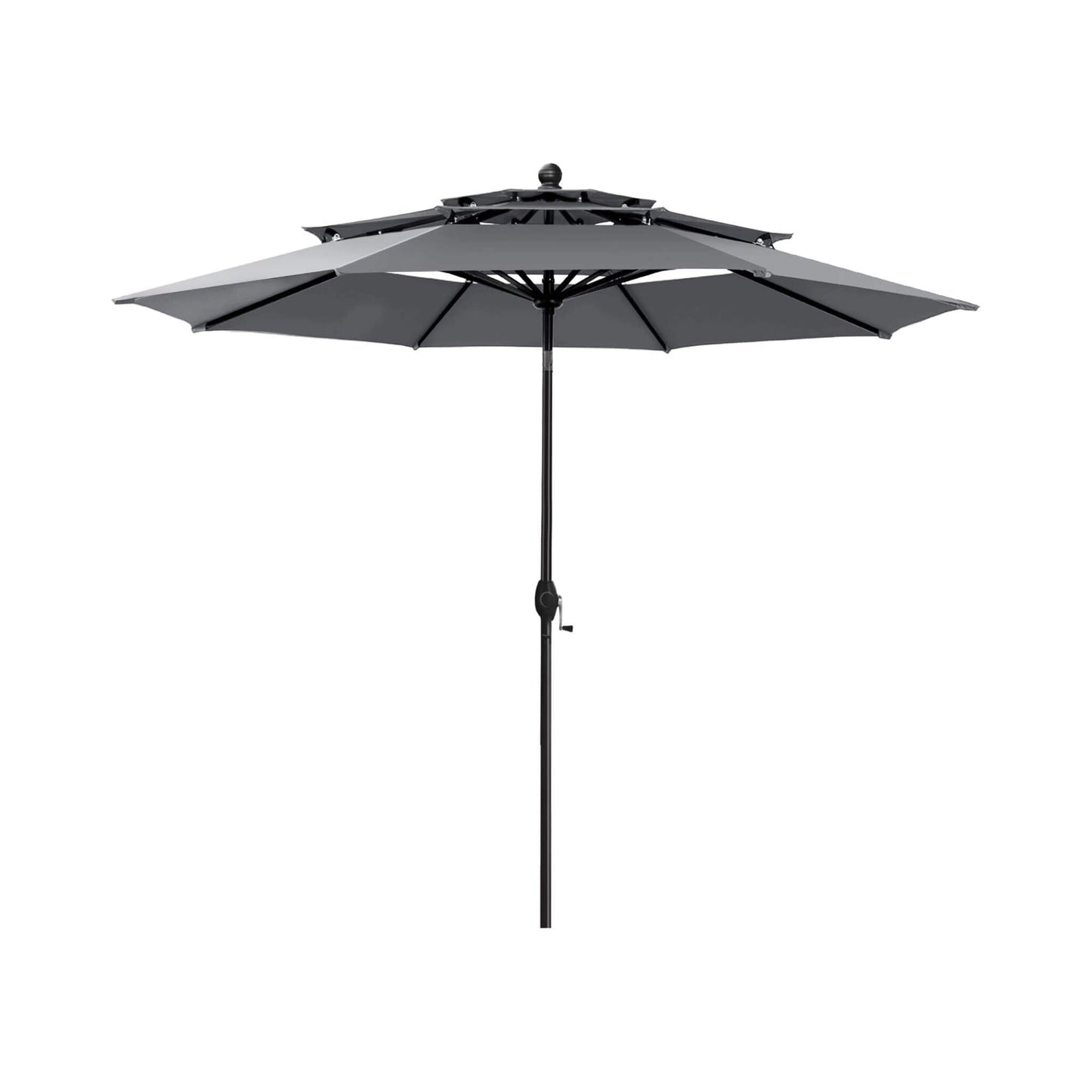 Alora Premium 6-Piece Bar Patio Furniture Set With Umbrella, Swivel Chairs, And Cushions (SAK90375)