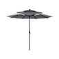Alora Premium 6-Piece Bar Patio Furniture Set With Umbrella, Swivel Chairs, And Cushions (SAK90375)