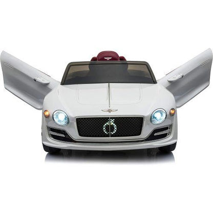 Premium Bentley Style Kids Electric Ride On Car with Remote Control - White