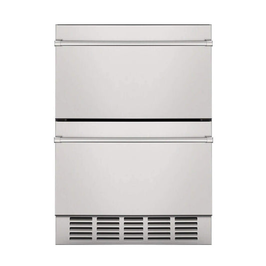 Premium 5.3 Cu.Ft Double Drawer Stainless Steel Built-In Wine Beverage Undercounter Refrigerator (SAK92576)