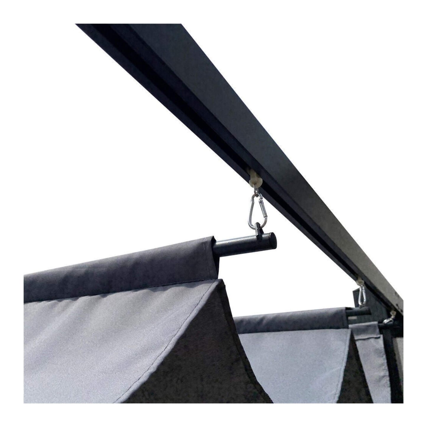 [10X13FT] Alora Premium Outdoor Patio Retractable Pergola With Canopy (SAK01864)