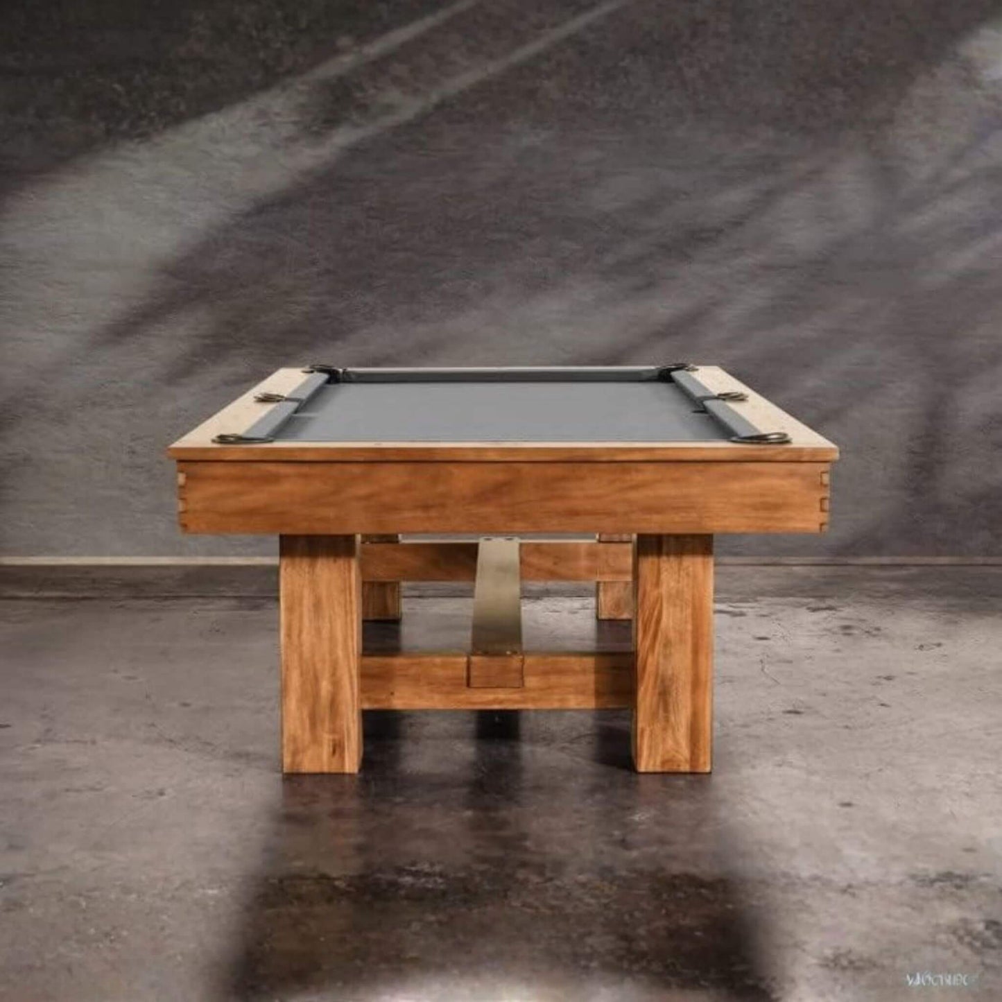 8FT Premium Professional Presli Slate Native Acacia Solid Wood Billiard Pool Table With Custom Table Cloth (SAK90428)