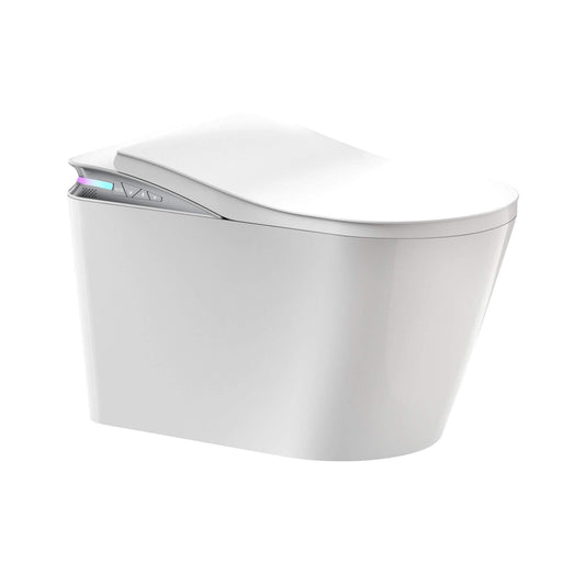 Nuvia Premium Smart Auto Flush Toilet With Foot Sensor, Remote, Heated Seat And Night Light (SAK56378)
