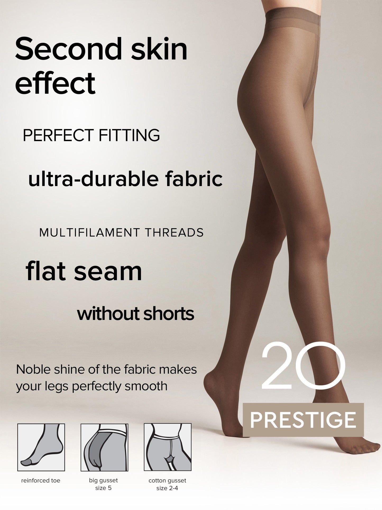 Tights Conte Prestige 20 Den - Sheer to Waist Noble Shine
