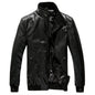 Men's Leather Jacket Biker Jackets Motorcycle