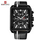 Men's Waterproof Watch With Leather Belt And Chronometers  Retro Style Unique Shape Excellent Gift