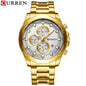 Men's  Water Resistant Watch With Chronometers Day View Unique Design Perfect Gift