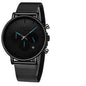 Men's Elegant Waterproof  Watch With Chronometers And Color Hands Unique Design Excellent Look