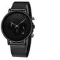 Men's Elegant Waterproof  Watch With Chronometers And Color Hands Unique Design Excellent Look