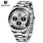 Luxury Men Watches Scratch Resistant Full Stainless Steel Strap Waterproof Sport Quartz Watch Men Fashion Date Clock Chronograph