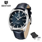 Leather Fashion Sport Men's Watches Luxury Military Quartz Analog Waterproof Men Watch