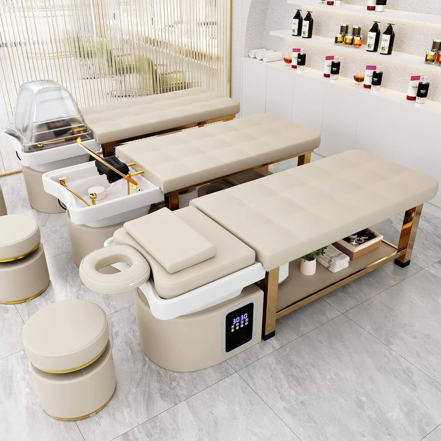 Professional Massage Table With Shampoo Basin And Water Circulation System (SAK24689)